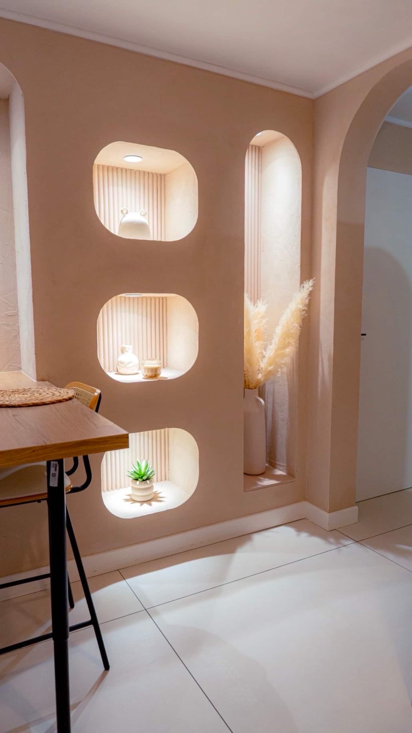 Détails déco bohème du logement spa à Armentières